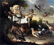 Melchior de Hondecoeter Das Vogelkonzert oil painting reproduction